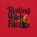 Resting Witch Face T-Shirt - Funny Halloween Black Cat Graphic Tee