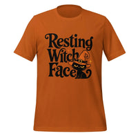 Resting Witch Face T-Shirt - Funny Halloween Black Cat Graphic Tee- Image 9