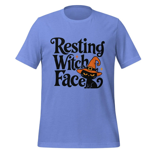 Resting Witch Face T-Shirt - Funny Halloween Black Cat Graphic Tee