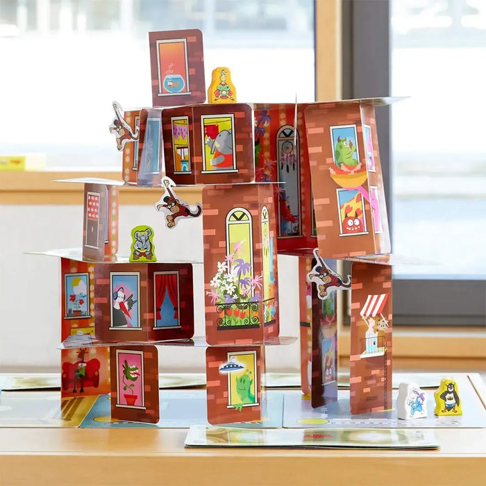 Rhino Hero: Super Battle - Dexterity Superheroes Board Game for Adults, Family, and Children (2-4 Players, Ages 5+) - HABA