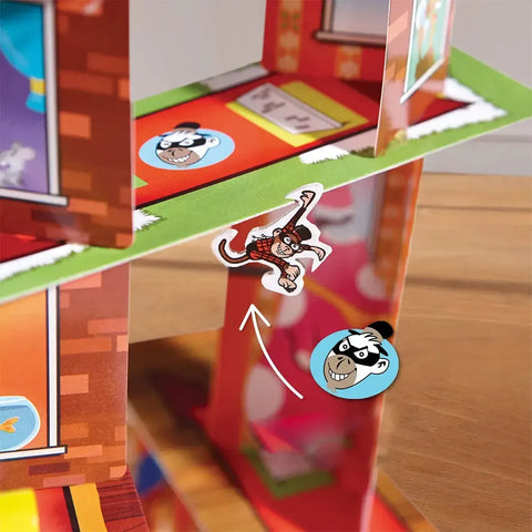 Rhino Hero: Super Battle - Dexterity Superheroes Board Game for Adults, Family, and Children (2-4 Players, Ages 5+) - HABA