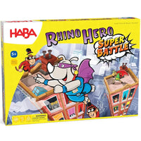 Rhino Hero: Super Battle - Dexterity Superheroes Board Game for Adults, Famil...- Image 1