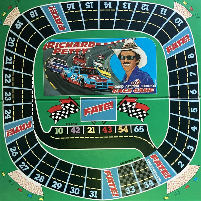 Richard Petty: Grand National Champion Race Game - Dice-Based Racing Board Game for Family (2-6 Players, Ages 8+) - Bill Ellis Associates Ltd.