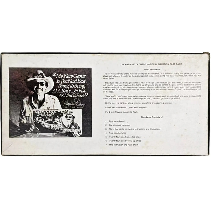 Richard Petty: Grand National Champion Race Game - Dice-Based Racing Board Game for Family (2-6 Players, Ages 8+) - Bill Ellis Associates Ltd.