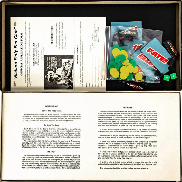 Richard Petty: Grand National Champion Race Game - Dice-Based Racing Board Game for Family (2-6 Players, Ages 8+) - Bill Ellis Associates Ltd.