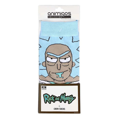 Rick and Morty - Rick Sanchez Character Crew Socks - Bioworld - Animigos Series