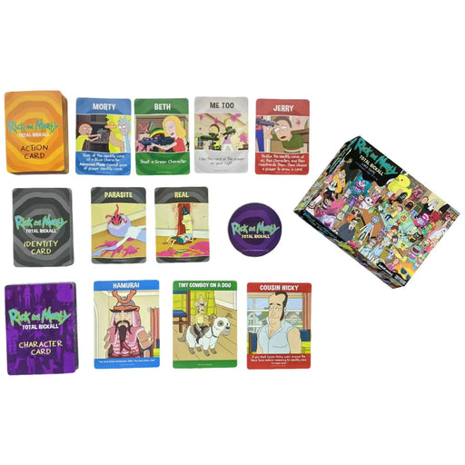 Rick and Morty: Total Rickall - Social Deduction Sci-Fi Card Game for Family, and Adults (2-5 Players, Ages 15+) - Cryptozoic Entertainment