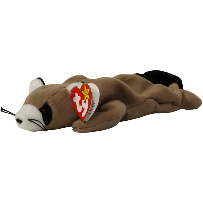Ringo the Raccoon Plush (11") - Ty - Original Beanie Babies Series - (1996)