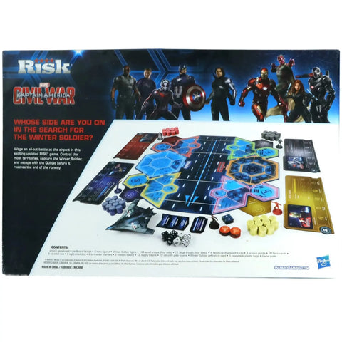 Risk: Civil War: Captain America - Area Control War Board Game for Family, Adults, and Children (2-4 Players, Ages 10+) - Hasbro