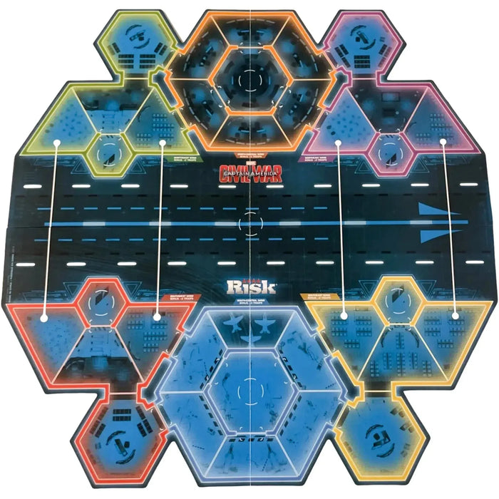 Risk: Civil War: Captain America - Area Control War Board Game for Family, Adults, and Children (2-4 Players, Ages 10+) - Hasbro