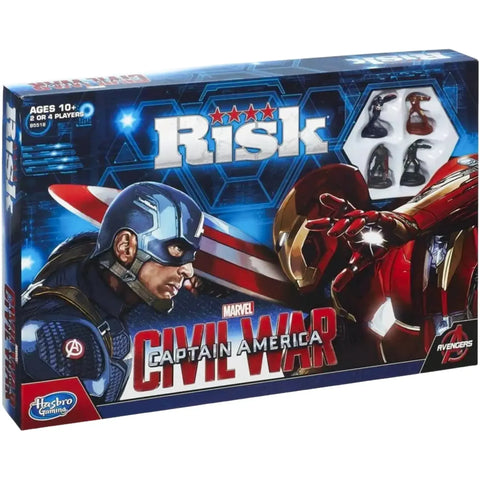 Risk: Civil War: Captain America - Area Control War Board Game for Family, Adults, and Children (2-4 Players, Ages 10+) - Hasbro