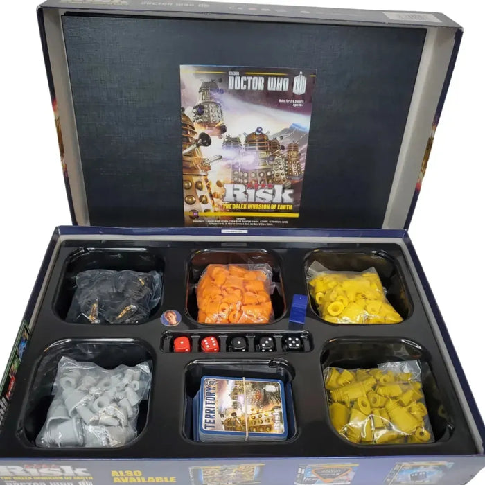 Risk: The Dalek Invasion of Earth [Doctor Who] - Area Control War Board Game for Family and Adults (2-5 Players, Ages 10+) - USAopoly