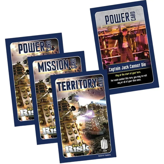 Risk: The Dalek Invasion of Earth [Doctor Who] - Area Control War Board Game for Family and Adults (2-5 Players, Ages 10+) - USAopoly