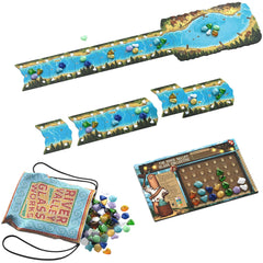 River Valley Glassworks - Tile Placement Woodland Animal Board Game for Family, Adults, and Children (1-5 Players, Ages 7+) - Allplay