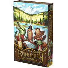 River Valley Glassworks - Tile Placement Woodland Animal Board Game for Family, Adults, and Children (1-5 Players, Ages 7+) - Allplay