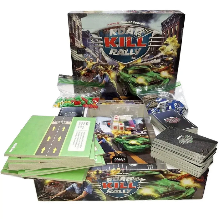 Road Kill Rally - Competitive Racing Board Game for Adults (3-6 Players, Ages 13+) - Z-Man Games