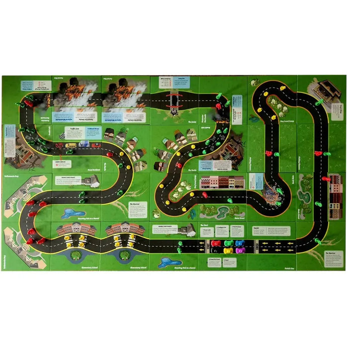 Road Kill Rally - Competitive Racing Board Game for Adults (3-6 Players, Ages 13+) - Z-Man Games