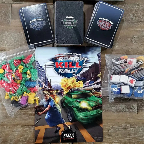 Road Kill Rally - Competitive Racing Board Game for Adults (3-6 Players, Ages 13+) - Z-Man Games