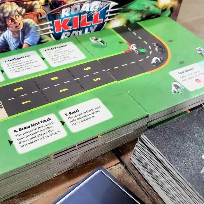 Road Kill Rally - Competitive Racing Board Game for Adults (3-6 Players, Ages 13+) - Z-Man Games