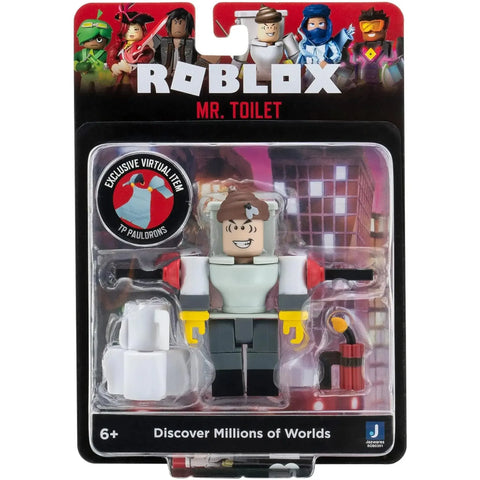 Roblox - Mr. Toilet Action Figure with Exclusive Virtual Item - Jazwares - Image 1