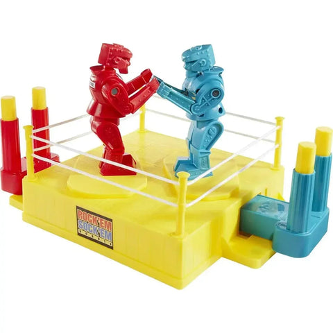 Rock 'Em Sock 'Em Robots: Red Rocker & Blue Bomber - Dexterity Action Game for Family, Adults, and Children (2 Player, Ages 6+) - Mattel Games
