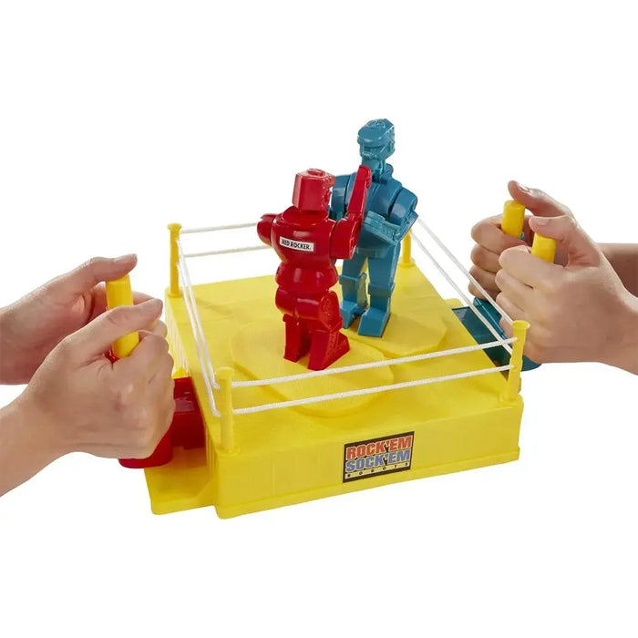 Rock 'Em Sock 'Em Robots: Red Rocker & Blue Bomber - Dexterity Action Game for Family, Adults, and Children (2 Player, Ages 6+) - Mattel Games
