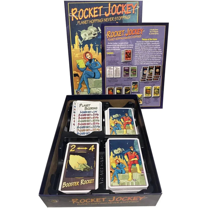 Rocket Jockey - Strategy Space Card Game for Family, and Adults (2-4 Players, Age 10+) - Mayfair Games