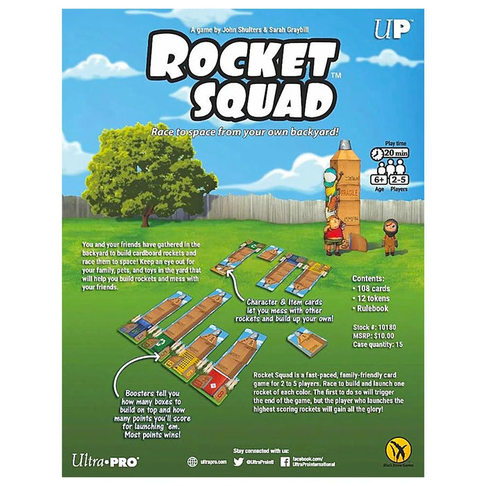 Rocket Squad - Competitive Racing Card Game for Family, Adults, and Children (2-5 Players, Ages 8+) - Ultra Pro Entertainment