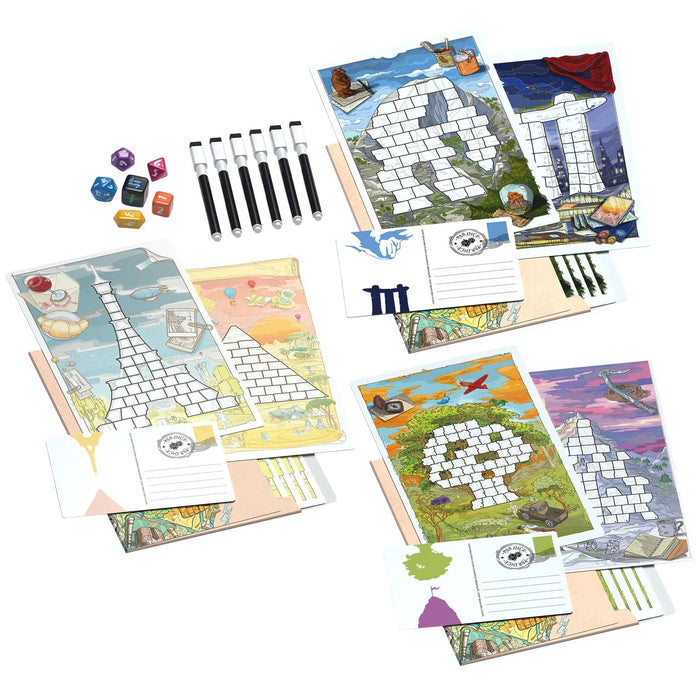 Roll to the Top - Dice-Based Math Board Game for Family, Adults, and Children (2-5 Players, Ages 9+) - Allplay