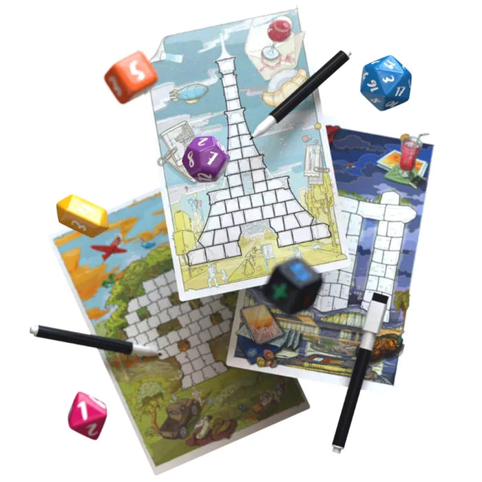 Roll to the Top - Dice-Based Math Board Game for Family, Adults, and Children (2-5 Players, Ages 9+) - Allplay