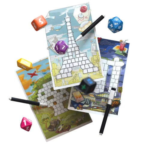 Roll to the Top  - Dice-Based Math Board Game for Family, Adults, and Children (2-5 Players, Ages 9+) - Allplay
