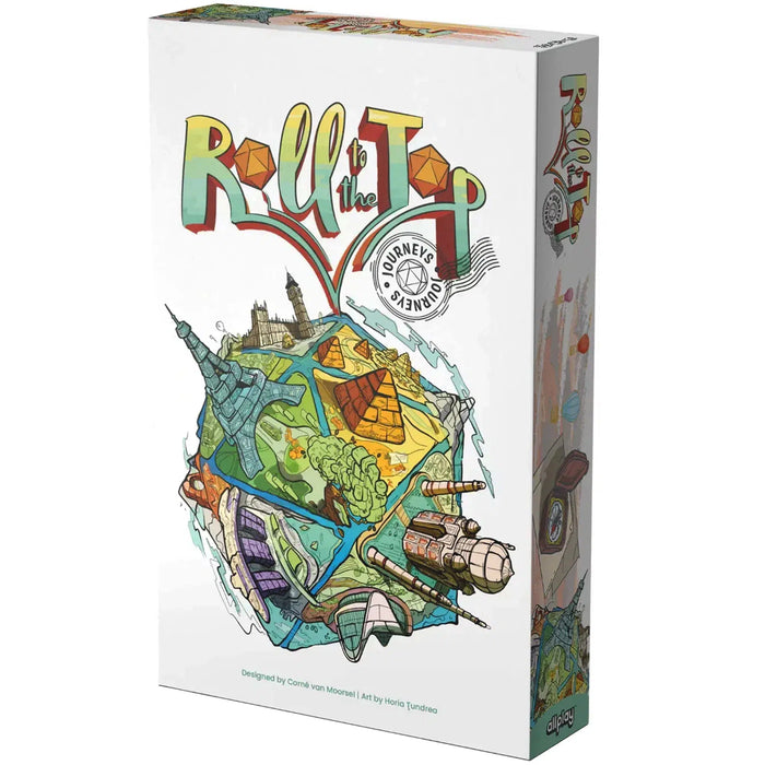 Roll to the Top - Dice-Based Math Board Game for Family, Adults, and Children (2-5 Players, Ages 9+) - Allplay