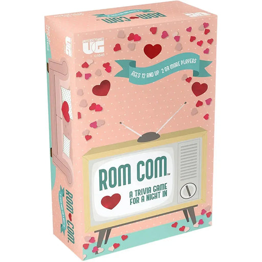Rom Com: A Trivia Game for a night in - Trivia Romance Board Game for Family, and Adults (4+ Players, Ages 12+) - University Games