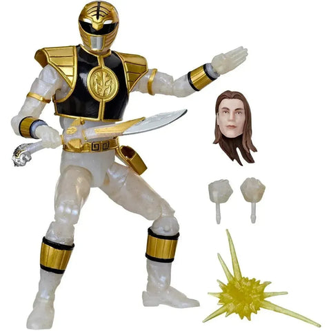 Saban's Power Rangers - Mighty Morphin White Ranger Action Figure (6