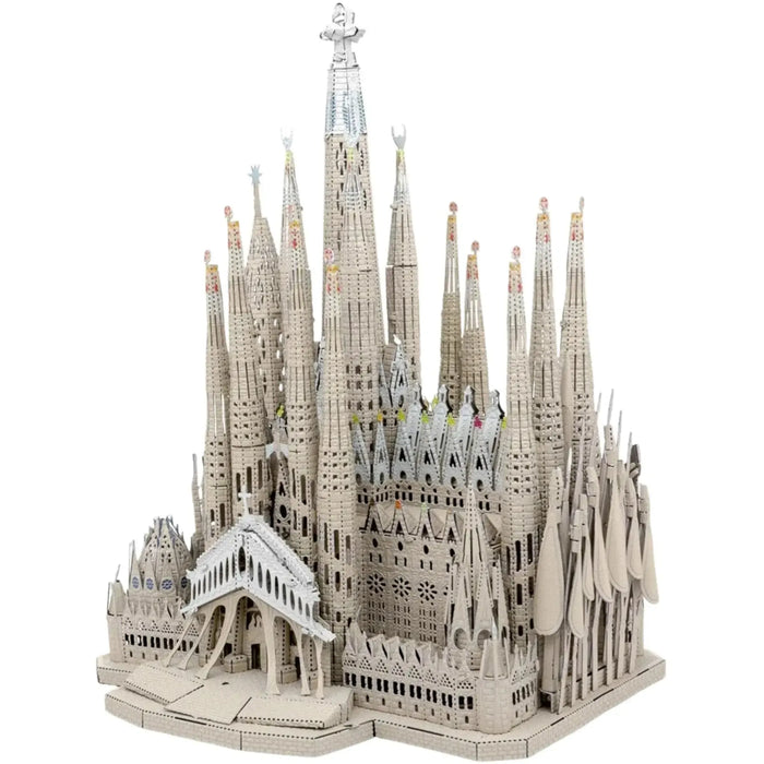 Sagrada Familia Basilica Building 3D Figure Model Kit (1:988 Scale, Steel, Hard Difficulty) - Fascinations - Metal Earth Premium Series - (2024)