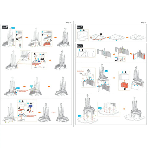 Sagrada Familia Basilica Building 3D Figure Model Kit (1:988 Scale, Steel, Hard Difficulty) - Fascinations - Metal Earth Premium Series - (2024) - Image 9