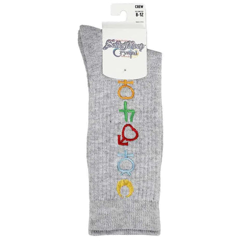 Sailor Moon - Astronomy Symbols Crew Socks - Bioworld