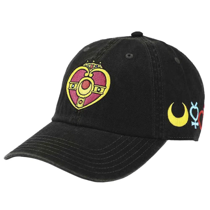 Sailor Moon - Cosmic Heart Compact Embroidered Hat (Black) - Bioworld