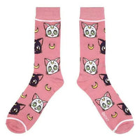 Sailor Moon Crystal - Luna & Artemis Crew Socks - Bioworld- Image 3