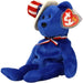 Sam the Bear Blue Patriotic Plush (9") - Ty - Original Beanie Babies Series - (2004)