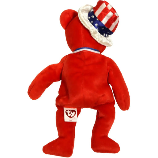 Sam the Red America Bear Plush (8") - Ty - Original Beanie Babies Series (2003)