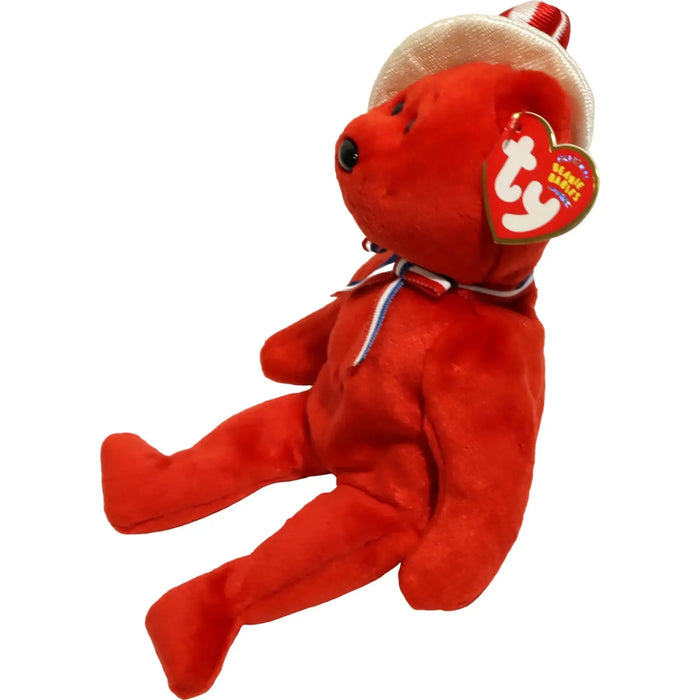 Sam the Red America Bear Plush (8") - Ty - Original Beanie Babies Series (2003)