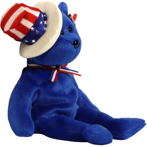Sam the Bear Blue Patriotic Plush (9