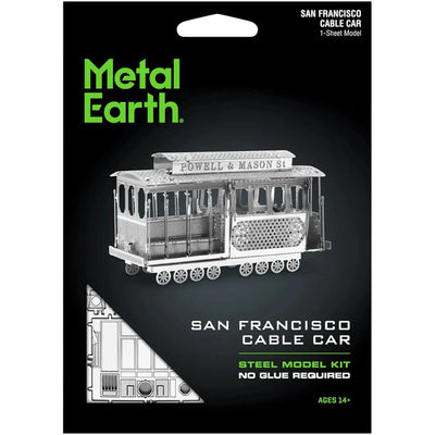 San Francisco - Cable Car Tram Model Kit (Steel, Easy-Moderate Difficulty) - Fascinations - Metal Earth Series - (2024)