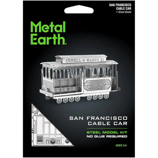 San Francisco - Cable Car Tram Model Kit (Steel, Easy-Moderate Difficulty) - Fascinations - Metal Earth Series - (2024)