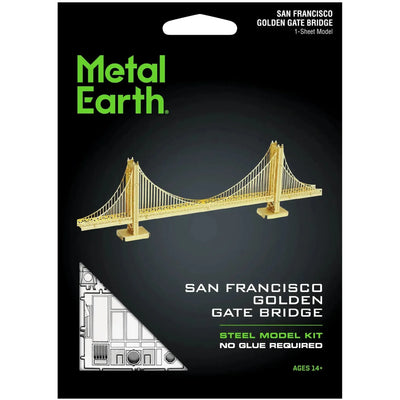 San Francisco - Golden Gate Bridge Figure Model Kit (Steel, Easy Difficulty) - Fascinations - Metal Earth Series - (2024)