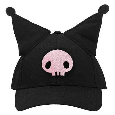 Sanrio [Hello Kitty] - Kuromi 3D Cosplay Embroidered Hat (Black) - Bioworld
