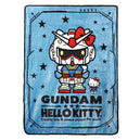 Sanrio [Hello Kitty] x Gundam - Fleece Throw Blanket (45"x60") - Bioworld