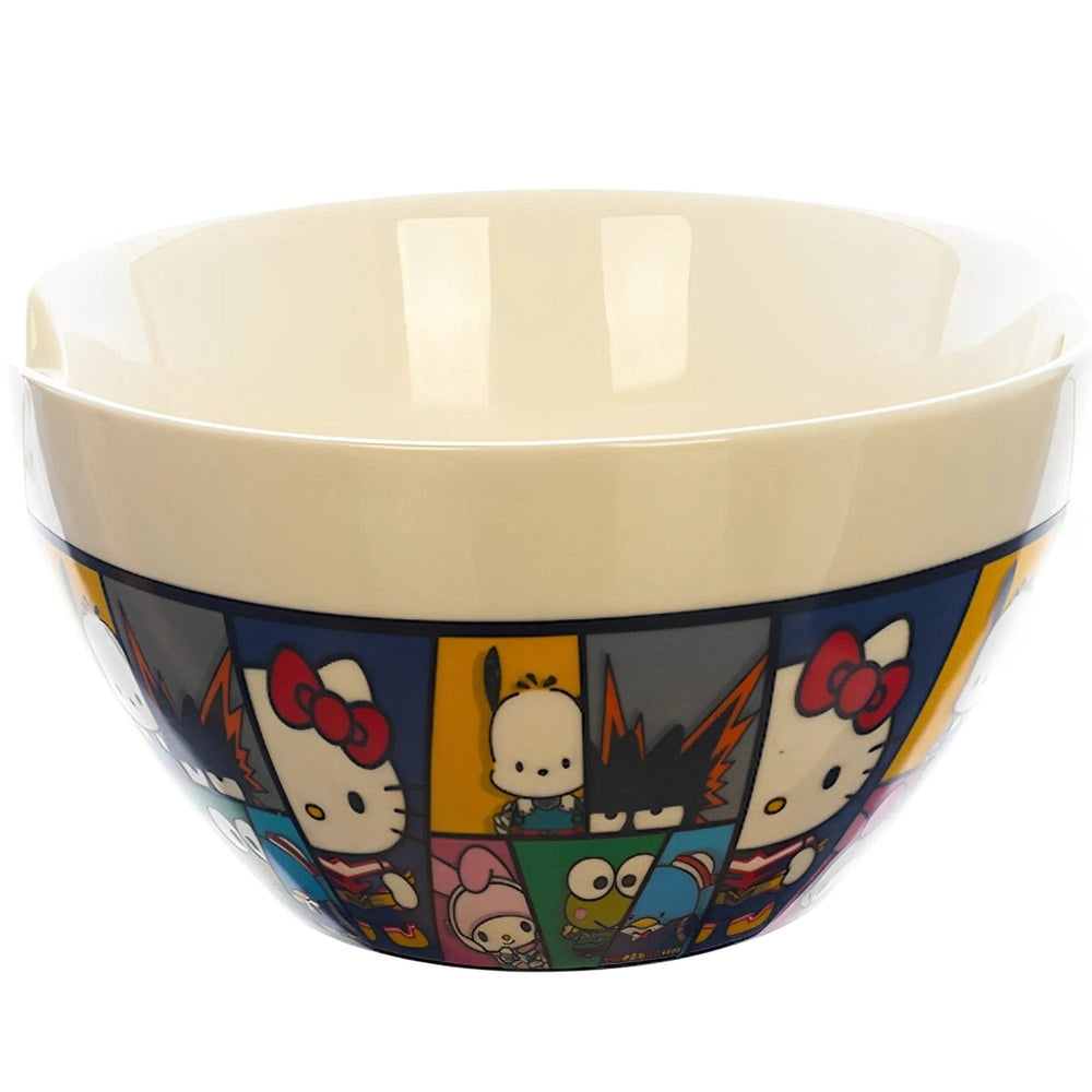 Sanrio: Hello Kitty x My Hero Academia - Characters Ramen Bowl with Chopsticks (Ceramic, 20 oz.) - Bioworld