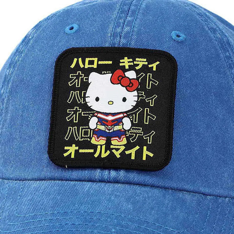 Sanrio [Hello Kitty] x My Hero Academia - Hello Kitty All Might Patch Hat (Blue, Embroidered) - Bioworld